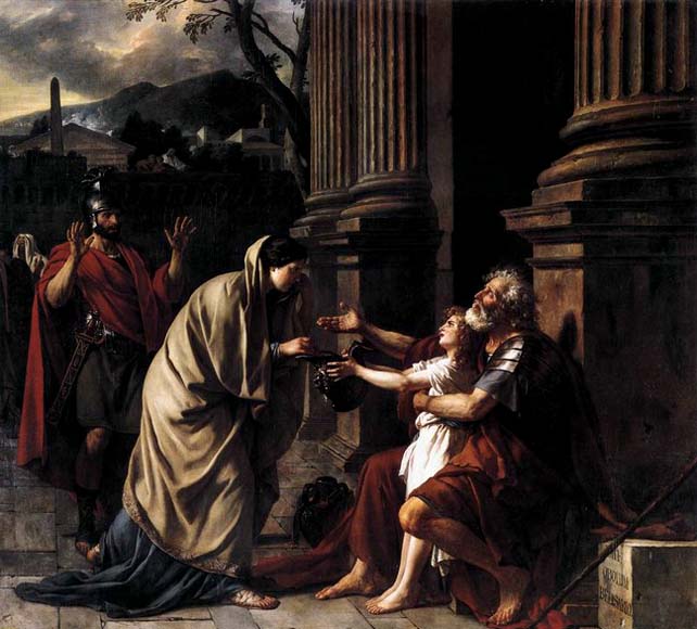 Jacques-Louis  David Belisarius Receiving Alms